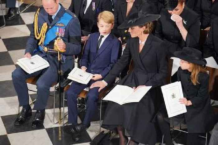 Prince George and Princess Charlotte's new surname confirmed on Queen's funeral order of service