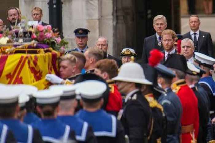 Prince Harry and Andrew banned from saluting Queen's coffin and from wearing uniform at funeral