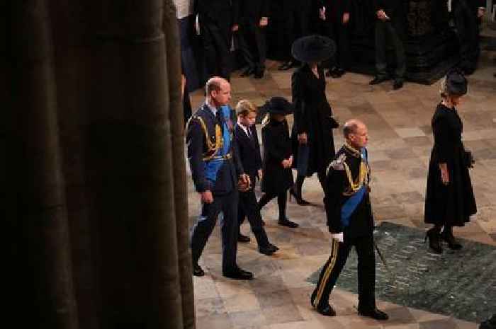 The Queen's funeral: Prince George and Princess Charlotte leave public in tears as they say goodbye to 'Gan-Gan'