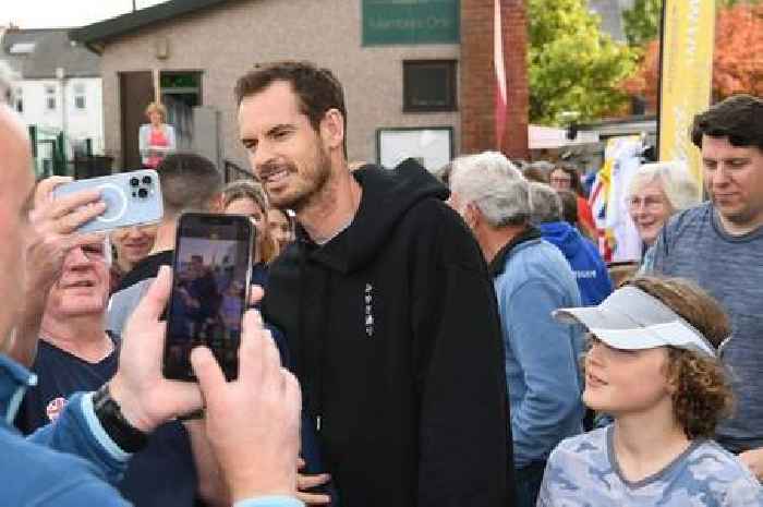 Andy Murray makes surprise 'Davis Cup' visit to tennis club
