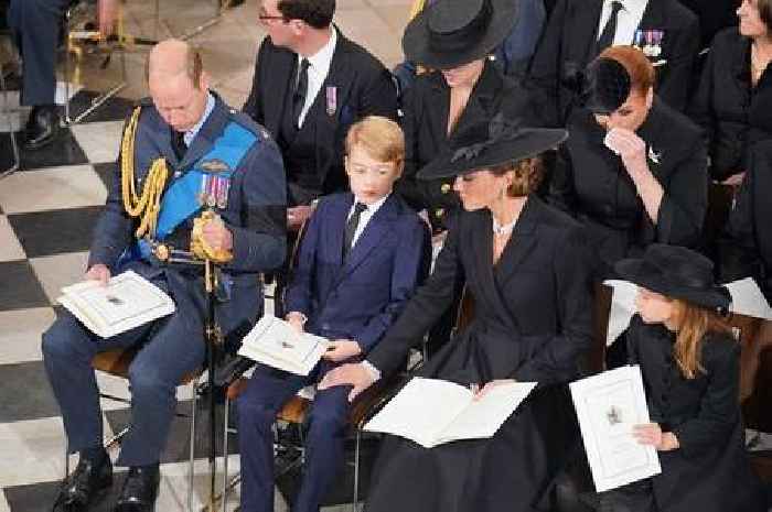 Kate's touching gesture to son Prince George as he's put on world stage at Queen's funeral
