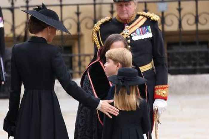 Kate Middleton's comforting gesture to Princess Charlotte at Queen's funeral
