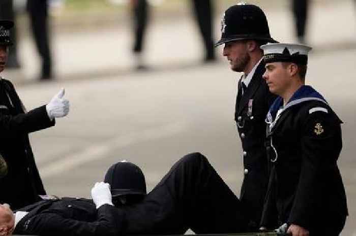 Police officer 'collapses' while on duty for Queen's funeral