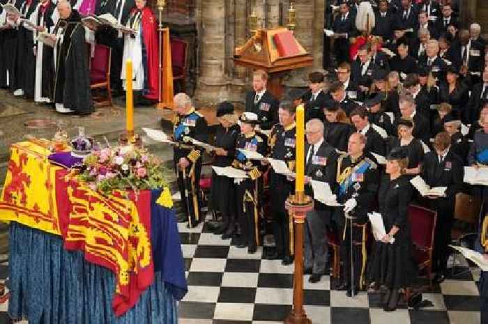 The royal family member who stood between Princess Anne and Prince Andrew at Queen's funeral