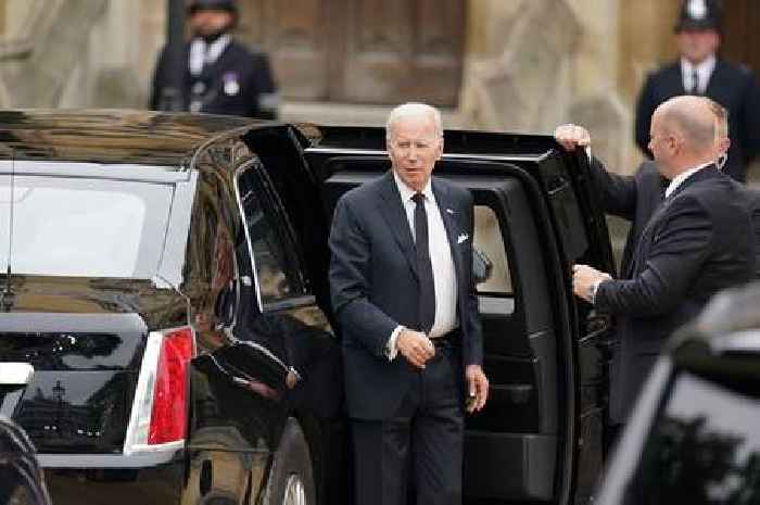 Stansted Airport: Joe Biden leaves UK just two hours after Queen's funeral
