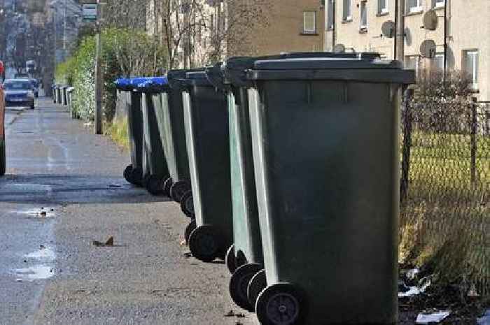 When my bin is being collected in Stoke-on-Trent, Stafford, Staffordshire Moorlands and Newcastle