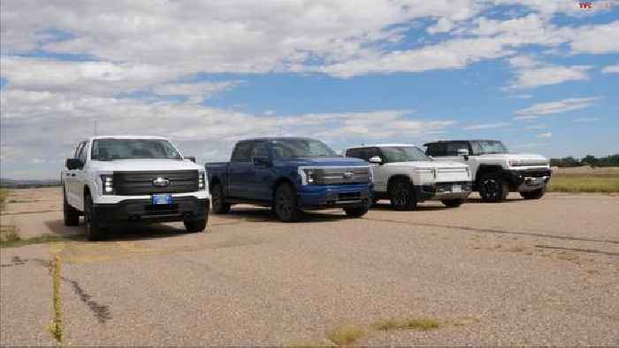 Ford F-150 Lightning Drag Races Rivian R1T, GMC Hummer EV Says “Hold My Beer”