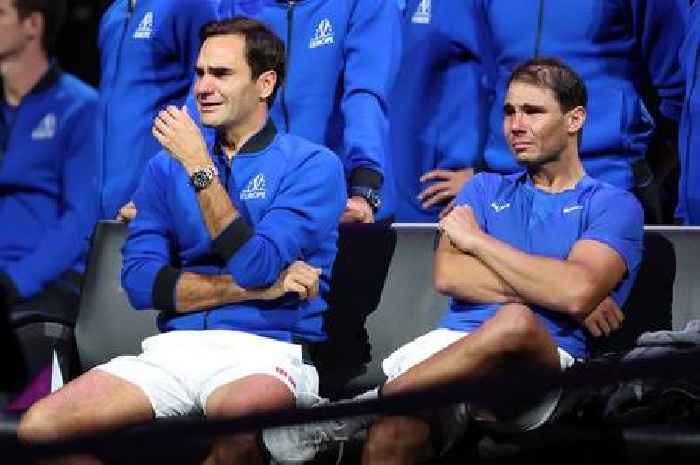 Rafael Nadal breaks down in tears as Roger Federer bids emotional farewell to tennis after final game