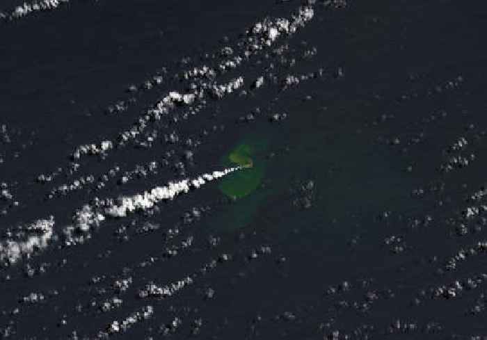 New island emerges in the Pacific Ocean following volcanic eruption