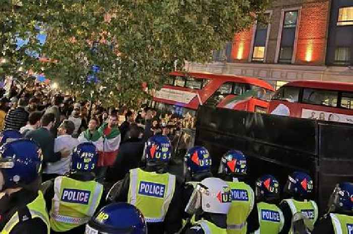 Five police officers suffer serious injuries as London protests turn violent