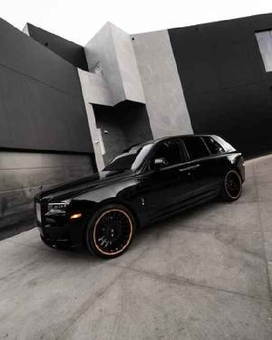 Rolls-Royce Cullinan Black Badge Rides so Dark Yet Caramel on Custom, Matching 24s