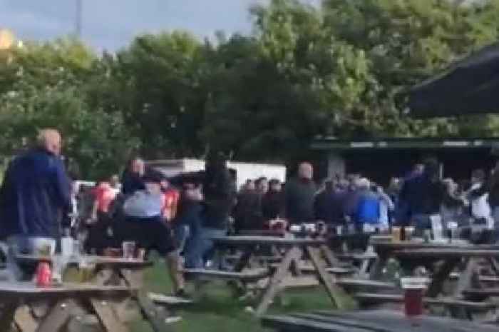England v Germany fan fight puts five in hospital as 100 Germans storm pub