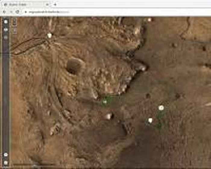 Virtual hiking map for Jezero crater, the Mars 2020 Perseverance rover landing site