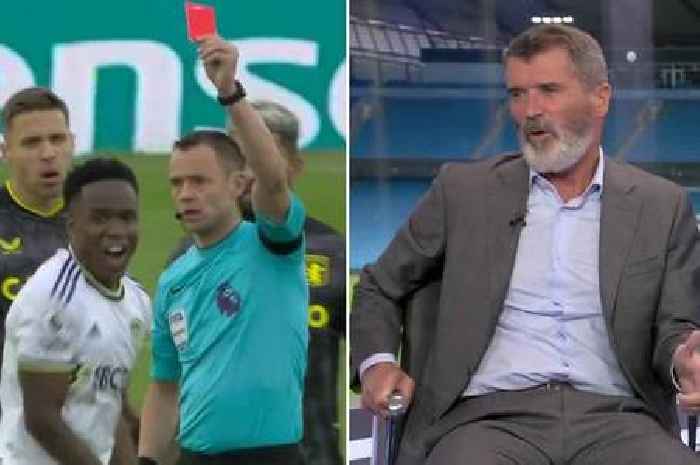 Roy Keane slams 'height of stupidity' Leeds red card saying 'get down the tunnel'