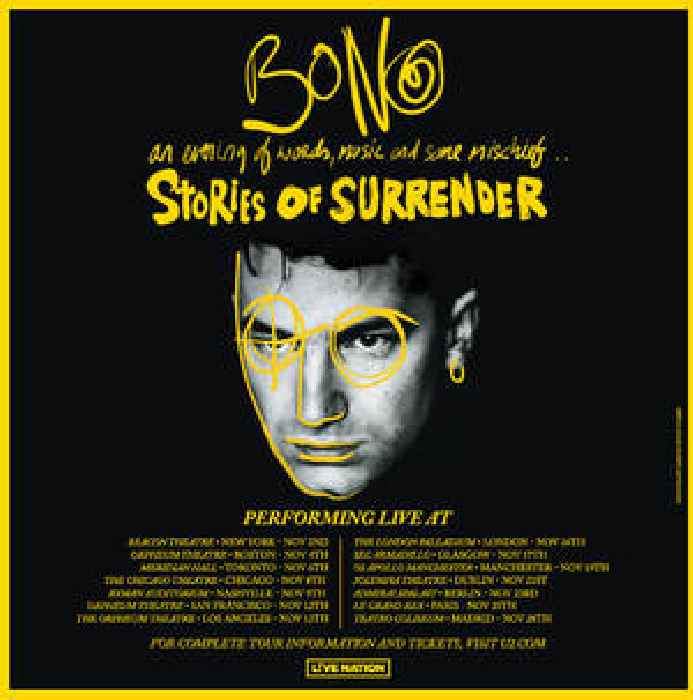 Bono Announces “Stories Of Surrender” Book Tour