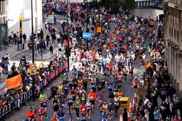 Runner, 36, dies in London Marathon after collapsing less than three miles from finish
