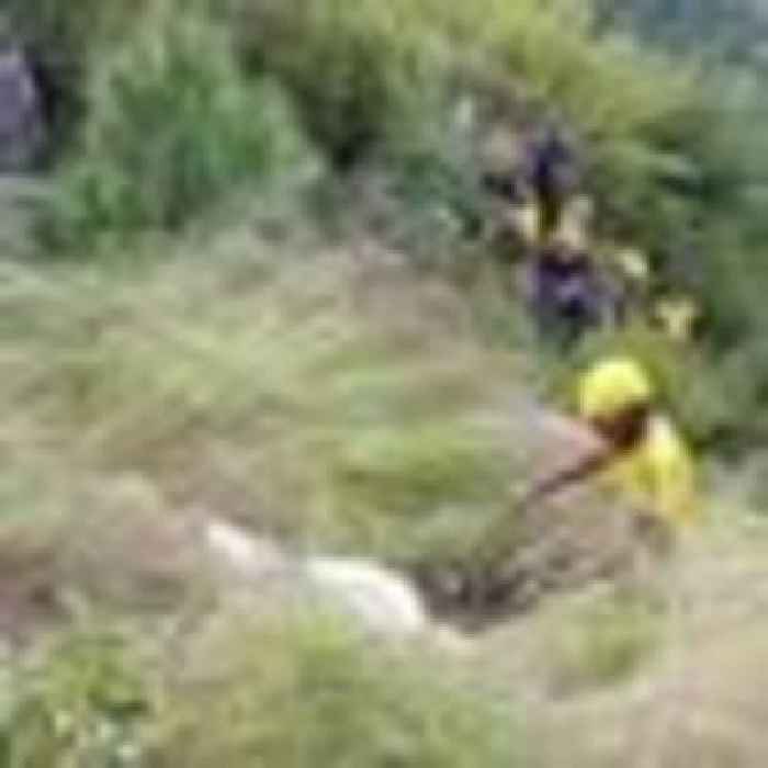 Bus plunges into Indian gorge leaving 25 members of wedding party dead