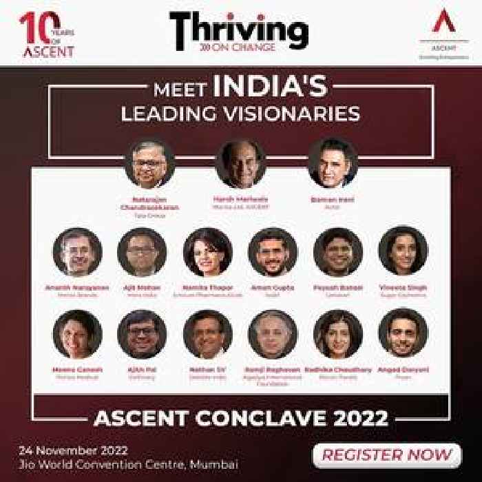 ASCENT Brings Back 7th Edition of its Flagship Entrepreneurial Conclave 2022 'Thriving On Change'