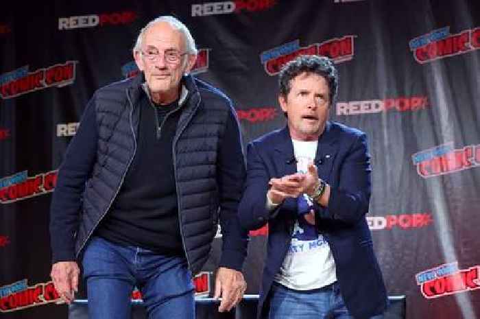 Back to the Future stars Michael J Fox and Christopher Lloyd in emotional reunion 37 years on