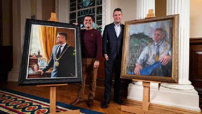 Portrait of former Belfast Lord Mayor Danny Baker branded ‘disgraceful’ for including image of hunger striker Bobby Sands