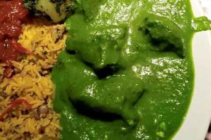 Mum 'almost couldn't eat' curry after bizarrely spotting Shrek face in her takeaway from Enfield