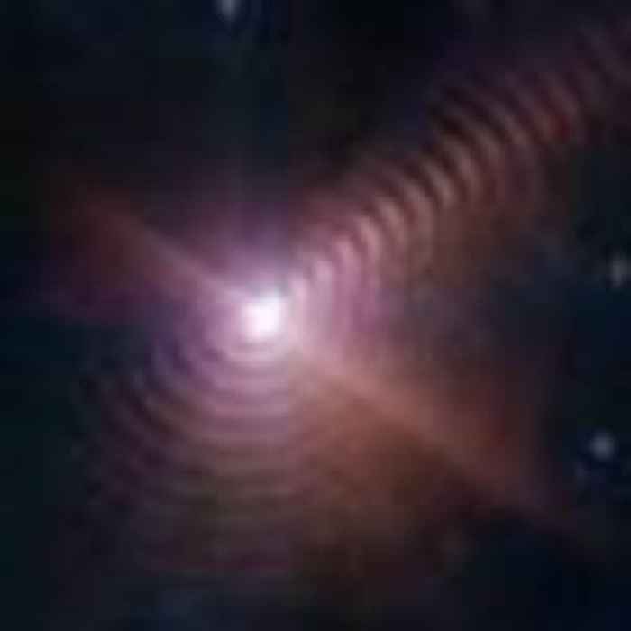 Dust 'fingerprint' created by two stars captured by NASA telescope