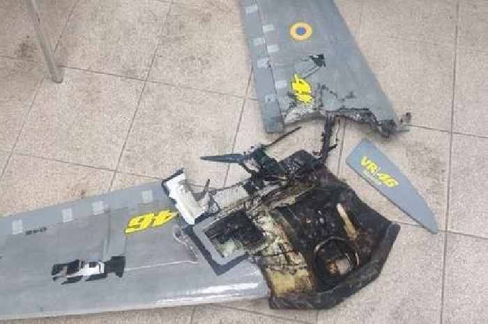 Ukraine war missile shot down by Russia is covered in stickers of MotoGP idol Valentino Rossi