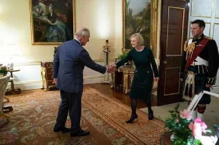 King Charles greets Liz Truss with 'dear oh dear' in awkward exchange
