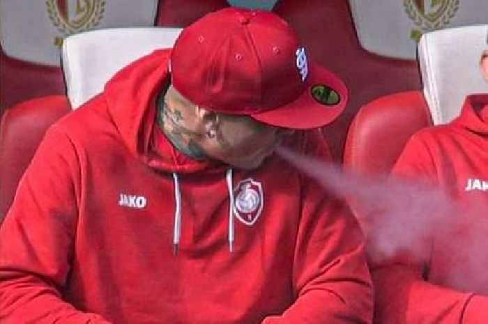 Radja Naingollan banned for SMOKING on the bench ahead of Royal Antwerp game