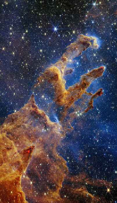 Webb takes a stunning, star-filled portrait of the Pillars of Creation