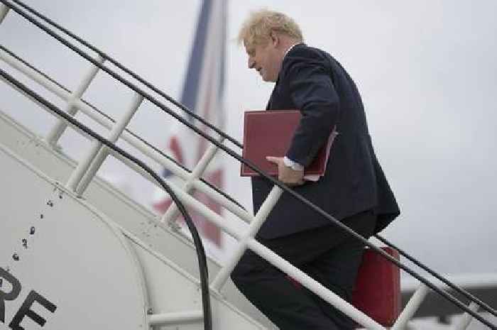 Boris Johnson jumps on plane for UK after Liz Truss resigns