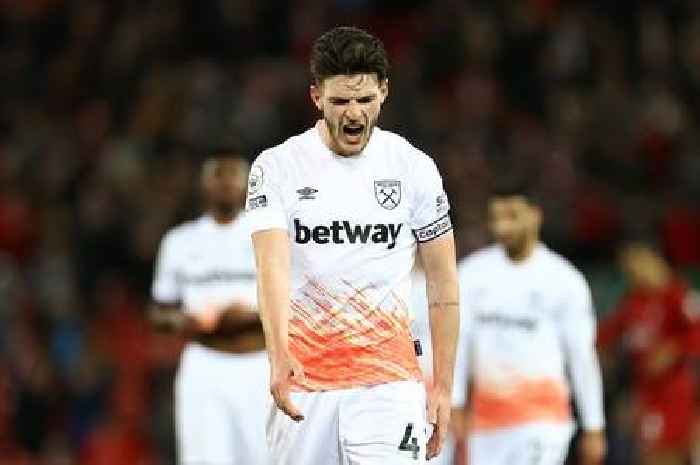 'You have to' - Declan Rice delivers brutal verdict of West Ham's performance after Liverpool loss