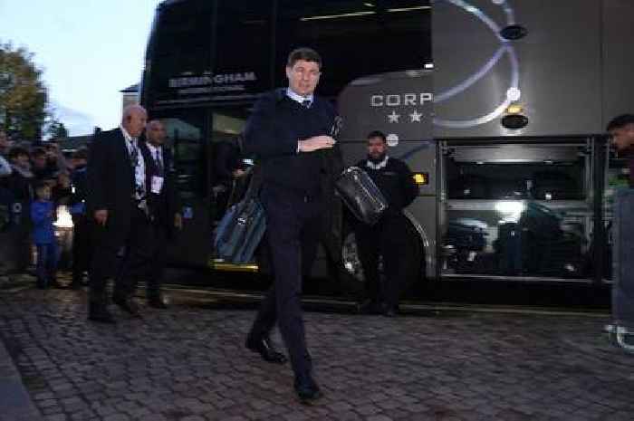 Steven Gerrard went home on Aston Villa team coach moments after he was sacked