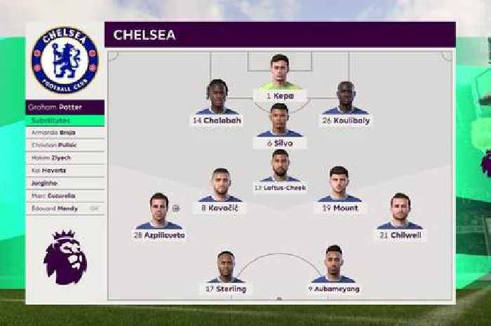 Chelsea vs Manchester United simulated to get a score prediction for Premier League clash