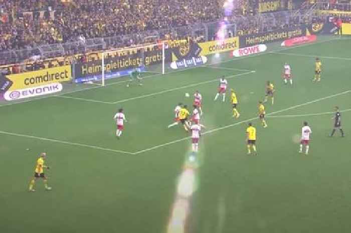 Fans in awe as Jude Bellingham scores another absolute peach in 5-0 Dortmund win