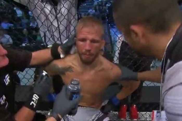 UFC warrior's dislocated shoulder popped back in mid-fight but comes out again