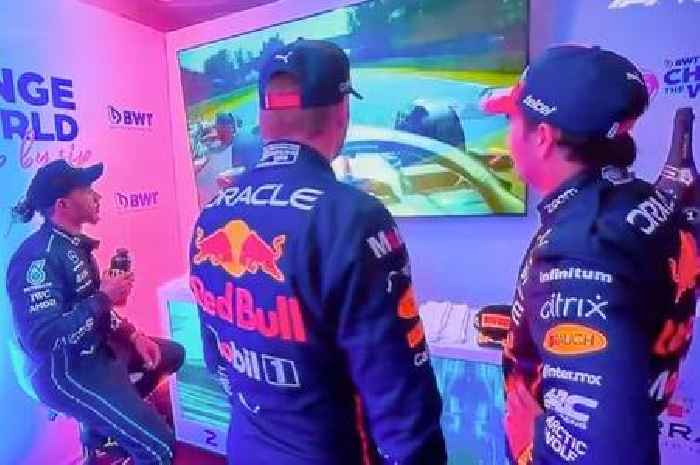 Lewis Hamilton and Max Verstappen in 'awkward' moment after Mexican Grand Pix