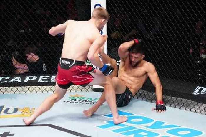 UFC star's knee ligament 'snaps like rubber band' as Brit Arnold Allen extends win streak