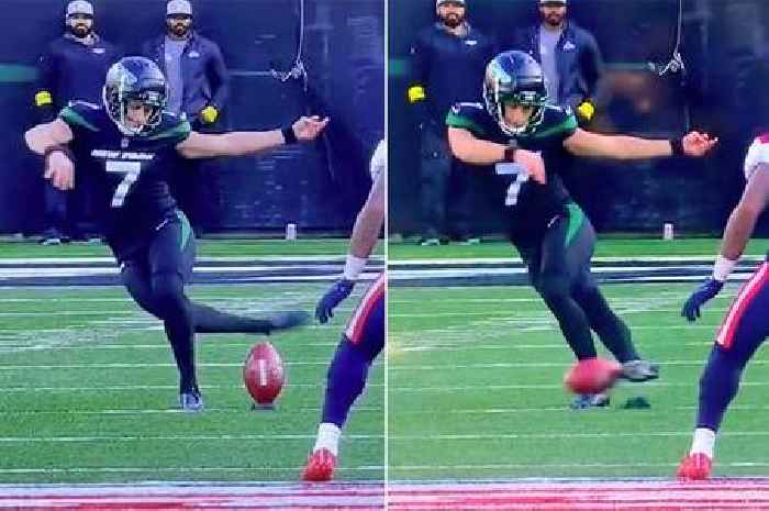 NFL kicker ‘thinks he’s Neymar’ as he pulls off a rabona from kick-off mid-game