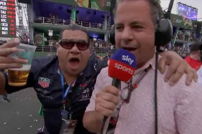 Ted Kravitz shrugs off Red Bull row by partying with Sergio Perez fans after Mexican GP