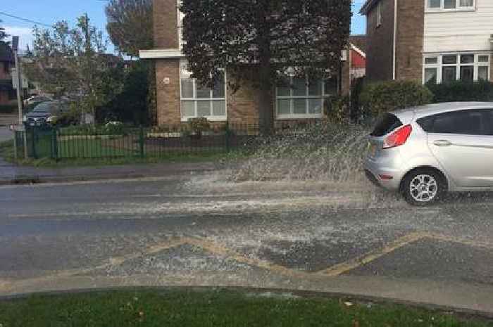 Water main bursts on Church Road, Benfleet near school which could take hours to fix
