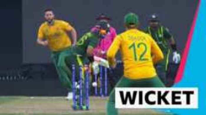 Pakistan's Rizwan dismissed in first over for four