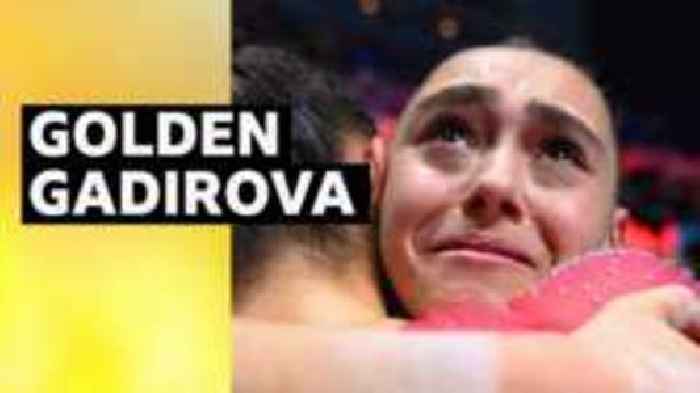 Gadirova wins emotional world floor gold for GB