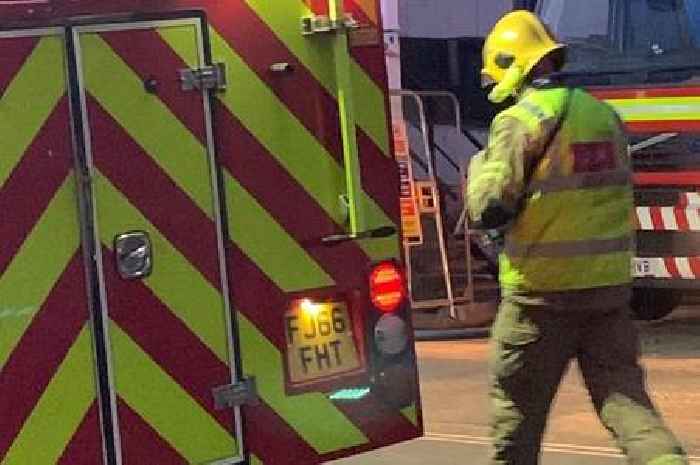 Firefighters called out after car overturns in Nottingham Road