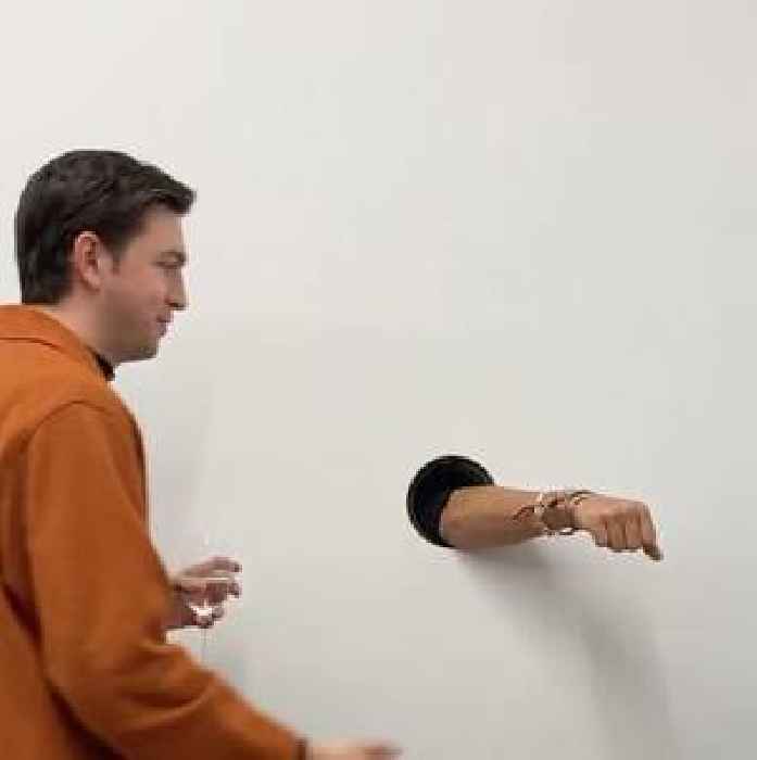 MSCHF Put 24kGoldn’s Arm In An Art Gallery And It Got A Fist Bump From Cousin Greg
