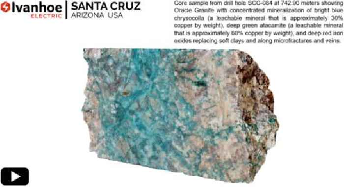 Ivanhoe Electric Confirms East Ridge Discovery at Santa Cruz Copper Project in Arizona