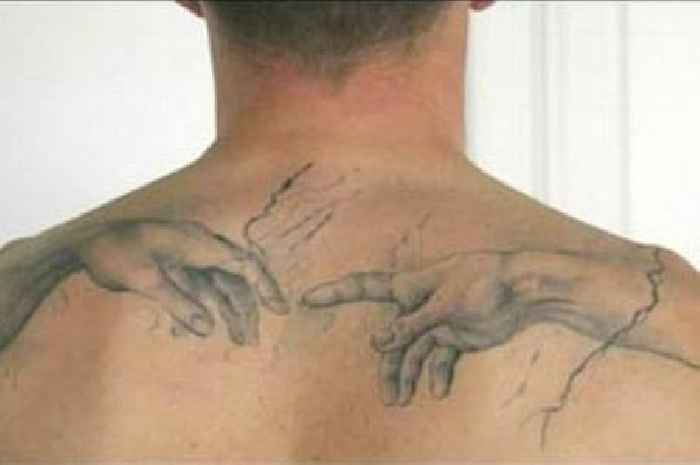 New Southampton boss Nathan Jones has Michelangelo's Creation of Adam tattooed on back