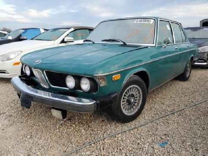 Jackie Kennedy's 1974 BMW Bavaria 3.0 S Looks Pitiful Sitting in a Salvage Yard
