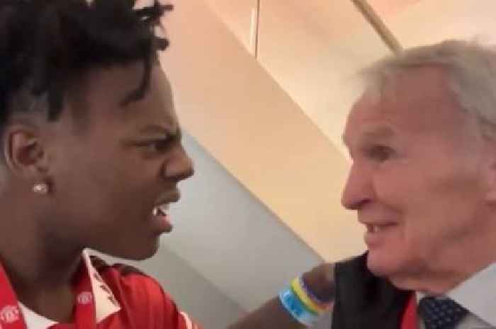 YouTube star Speed called 'bloody ejit' as he meets Man Utd legend Paddy Crerand