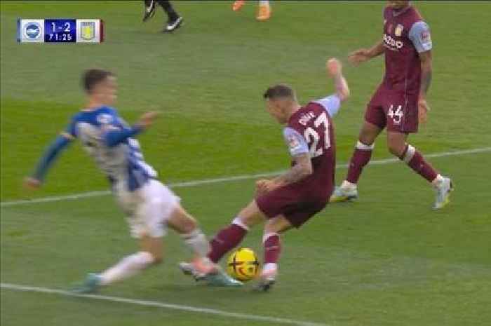'Unbelievable' VAR call denies Brighton 'stonewall' penalty after clear boot to the leg